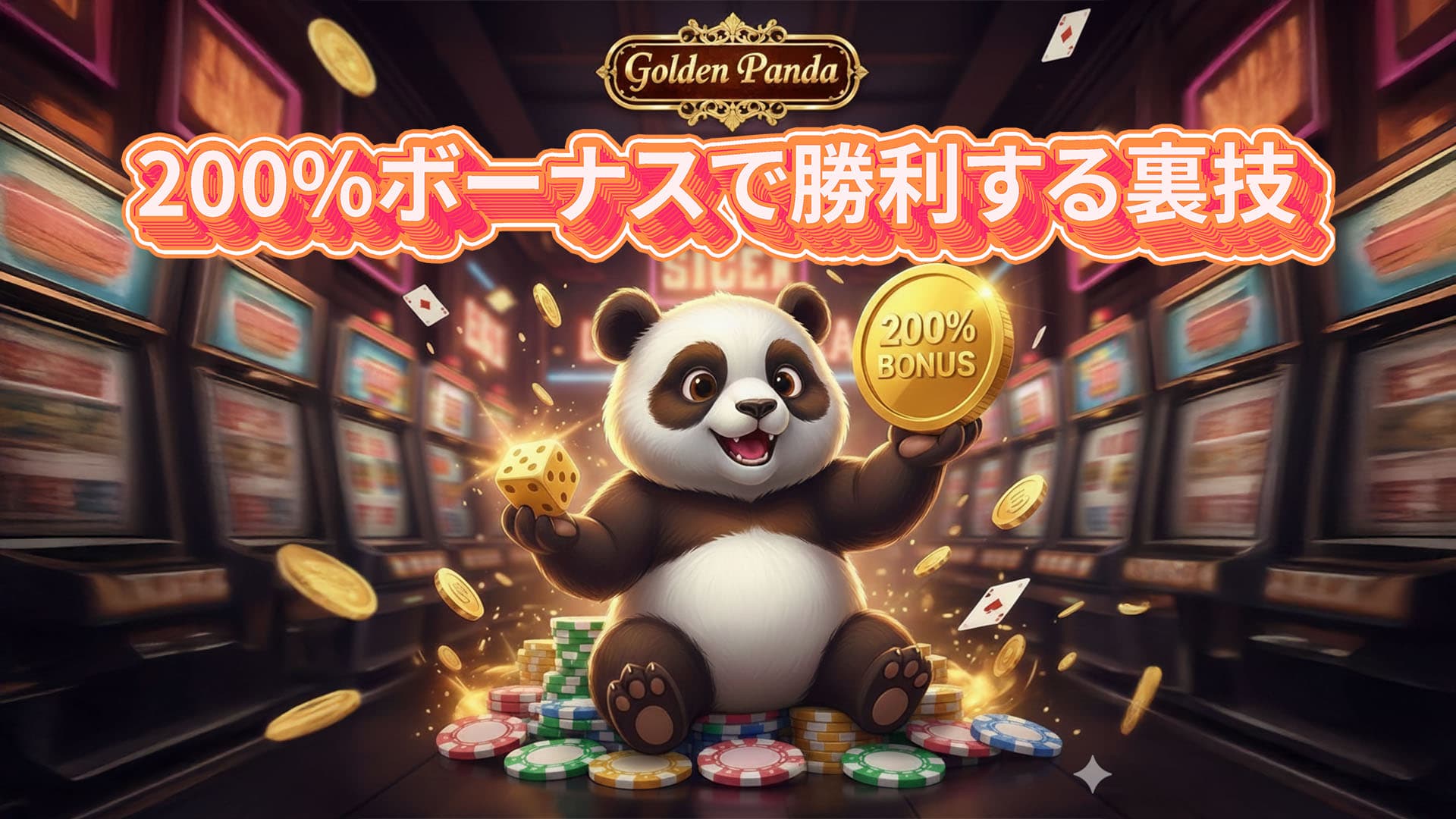 【攻略】Golden Pandaの200%ボーナス賭け条件を最短でクリアする禁断の技