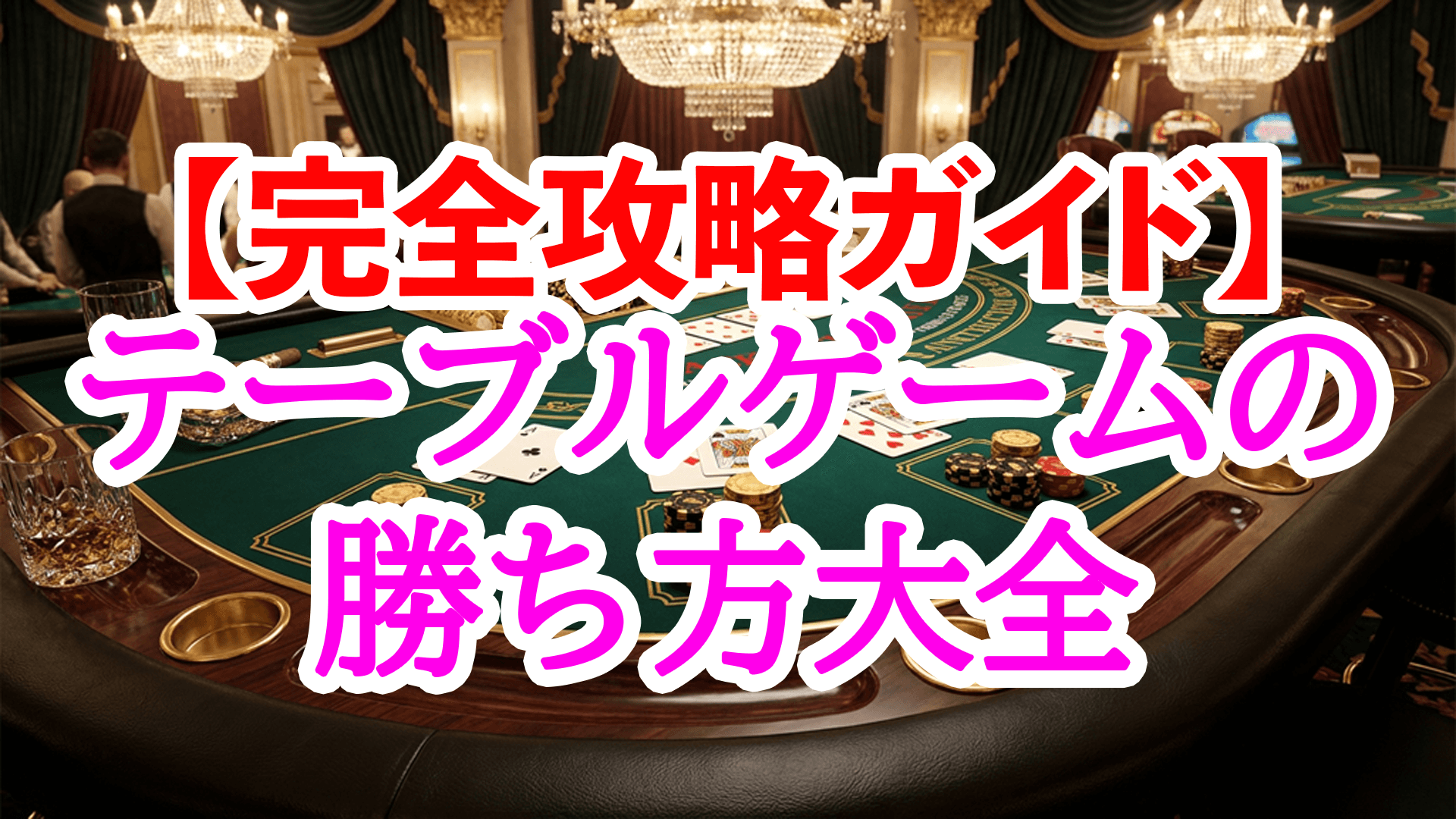 【完全攻略ガイド】テーブルゲームの勝ち方大全｜バカラ・ブラックジャック・ルーレット徹底解説